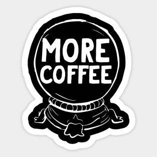 More coffee crystal ball Sticker